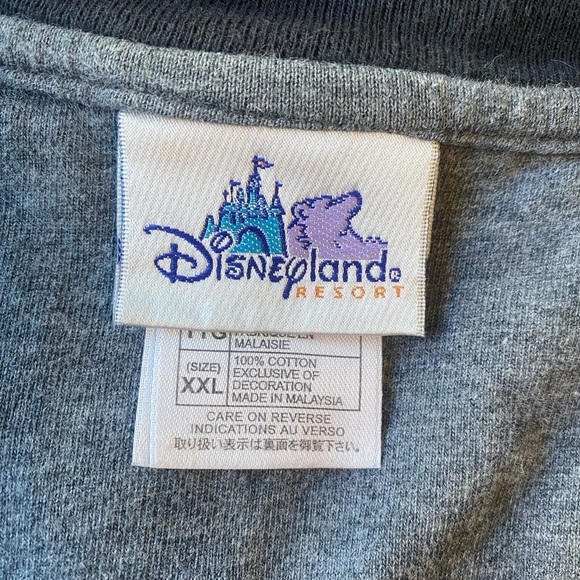 Disneyland Resort Shirt Womens XXL Grey Grumpy Dwarf Short Sleeve - Picture 3 of 4